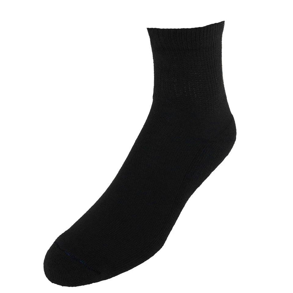 Dr. Scholls Mens Diabetes Circulatory 4 Pair Black Ankle Socks Size 7 12