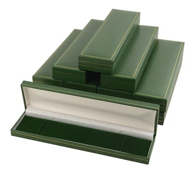 Wholesale Green Leatherette Bracelet Chain Jewellery Display Packaging Boxes - Image 1 of 4