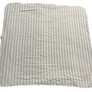 Manta bebé Circo azul claro rayas blancas franela recepción seguridad amor 2016 - Imagen 1 de 16