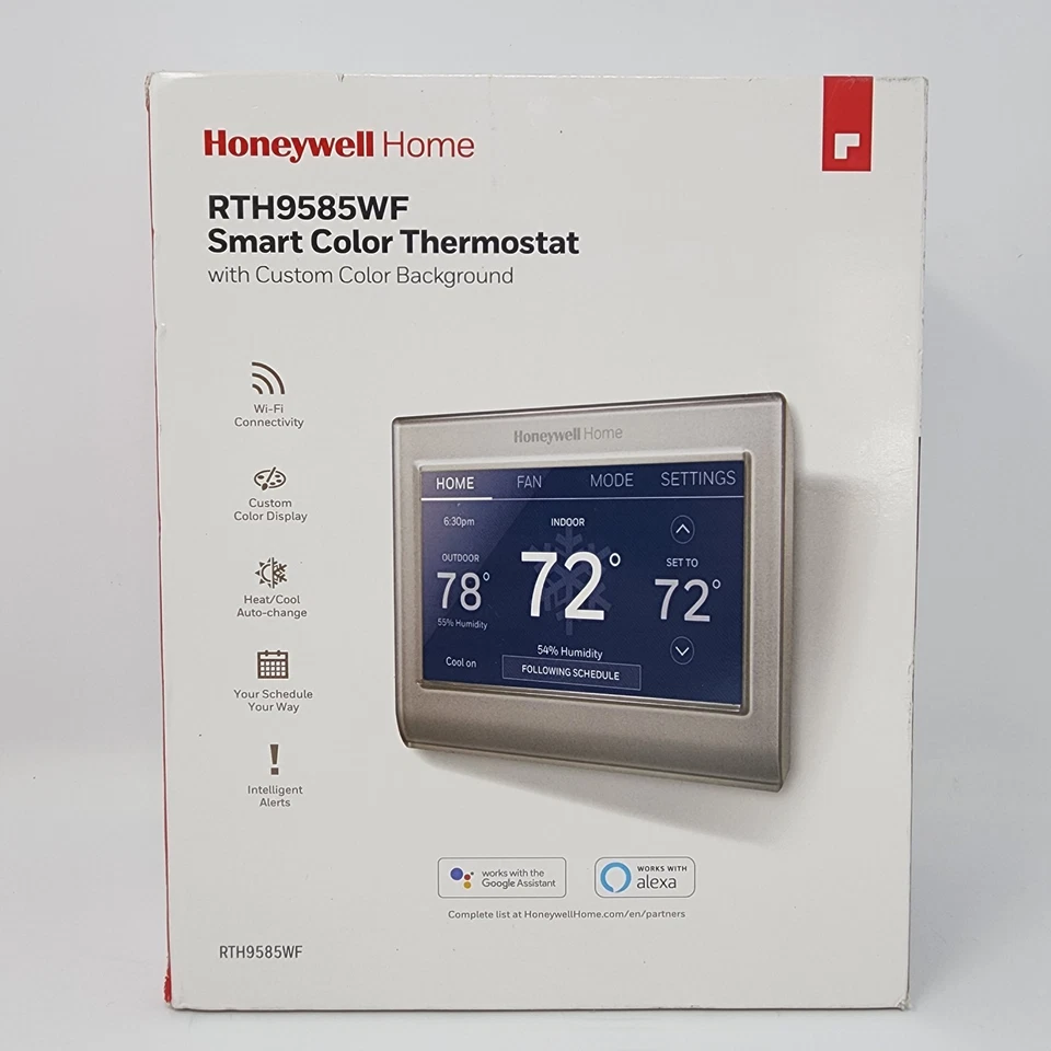 Termostato programável cor inteligente Honeywell RTH9585WF cinza - Imagem 1 de 4