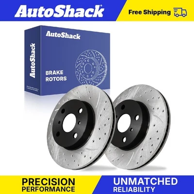 Front Drilled Slotted Brake Rotors for Geo Prizm 1993-2002 Toyota Corolla Foto 1 de 4