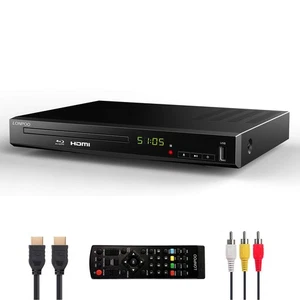HD Blu-Ray Disc Player for TV with HDMI and AV Cables, 1080P, Built-in PAL NT... - Picture 1 of 9