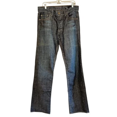 William Rast Ben Straight Leg Dark Wash Jeans Men’s 33x36 Tall Button Fly USA - Image 1 of 4