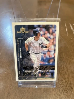 Tino Martinez 1999 Upper Deck MVP GOLD SCRIPT Signature Parallel #143 #58/100 - Image 1 of 2
