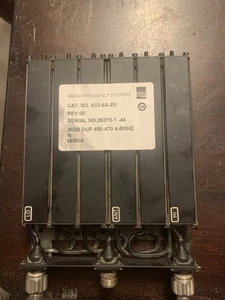 Radio Frequency Systems 450-470 MZ Duplexer Not Tested  - Zdjęcie 1 z 3