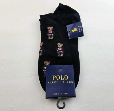 Polo Ralph Lauren Mezcla de Algodón Orgánico Bandera Suéter Oso Calcetines al Tobillo Talla S  Foto 1 de 2