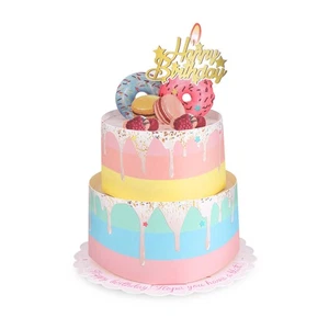  Happy Birthday Card Layered Decoration Girl Party Decorations Up - Picture 1 of 9