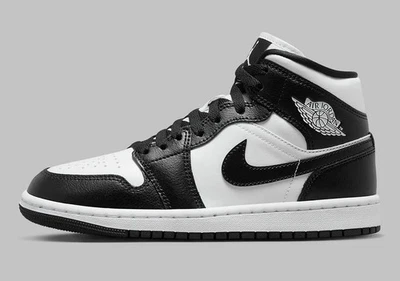 Nike Air Jordan 1 Mid Blanco Negro "Panda" DV0991-101 Mujer Multi Tallas NUEVO Foto 1 de 4