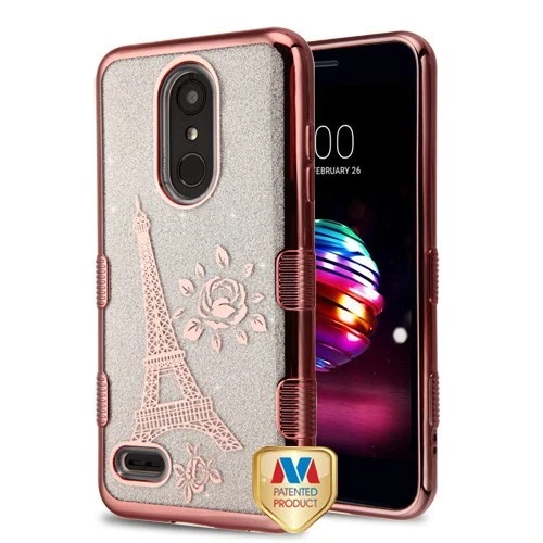 "MyBat Tuff Look Rose Gold Case for LG K30 & K10 (2018) - Eiffel Tower" - Image 1 of 1