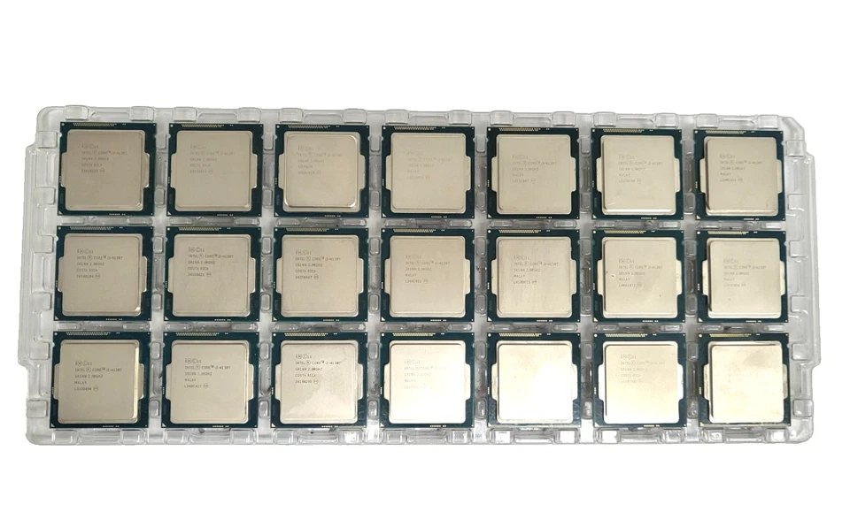 Lot of 21 - Intel Core i3-4130T CPU SR1NN 2.90GHz Desktop Processor LGA-1150 - Image 1 of 3