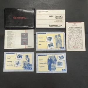 Toyota Corolla 1998 manual del propietario folleto de garantía estuche de cuero OEM - Imagen 1 de 6