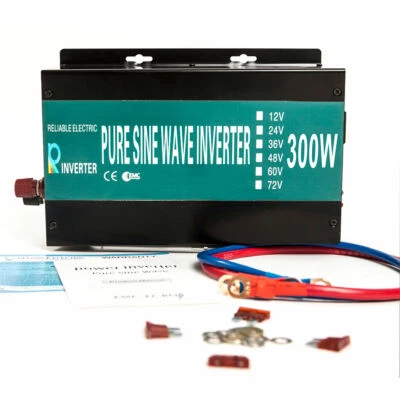 300W Pure Sine Wave Solar Inverter 36/48VDC to 120/220/240VAC Car Power Inverter - Image 1 of 4