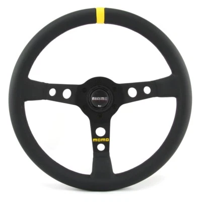 Momo Leder Sportlenkrad Modell MOD. 07 350mm schwarz black steering wheel ... - Bild 1 von 4