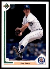 1991 UPPER DECK REVERSE HOLOGRAM ERROR DAN PETRY DETROIT TIGERS #316