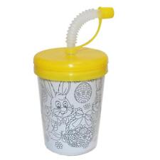 Easter Arts and Crafts Children Activities Colour your own Cup with Straw Age 6+