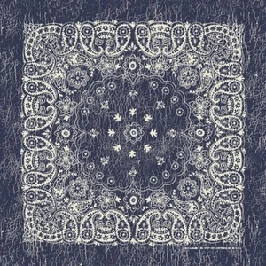Carolina Creative Bandana (marineblau/natur) rustikales Paisley 27" x 27" - Bild 1 von 1