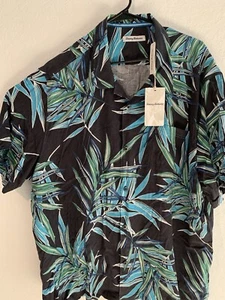 $158 NEW Tommy Bahama Serengeti Fronds Short-Sleeve Mens Large Silk Floral XXL - Picture 1 of 3