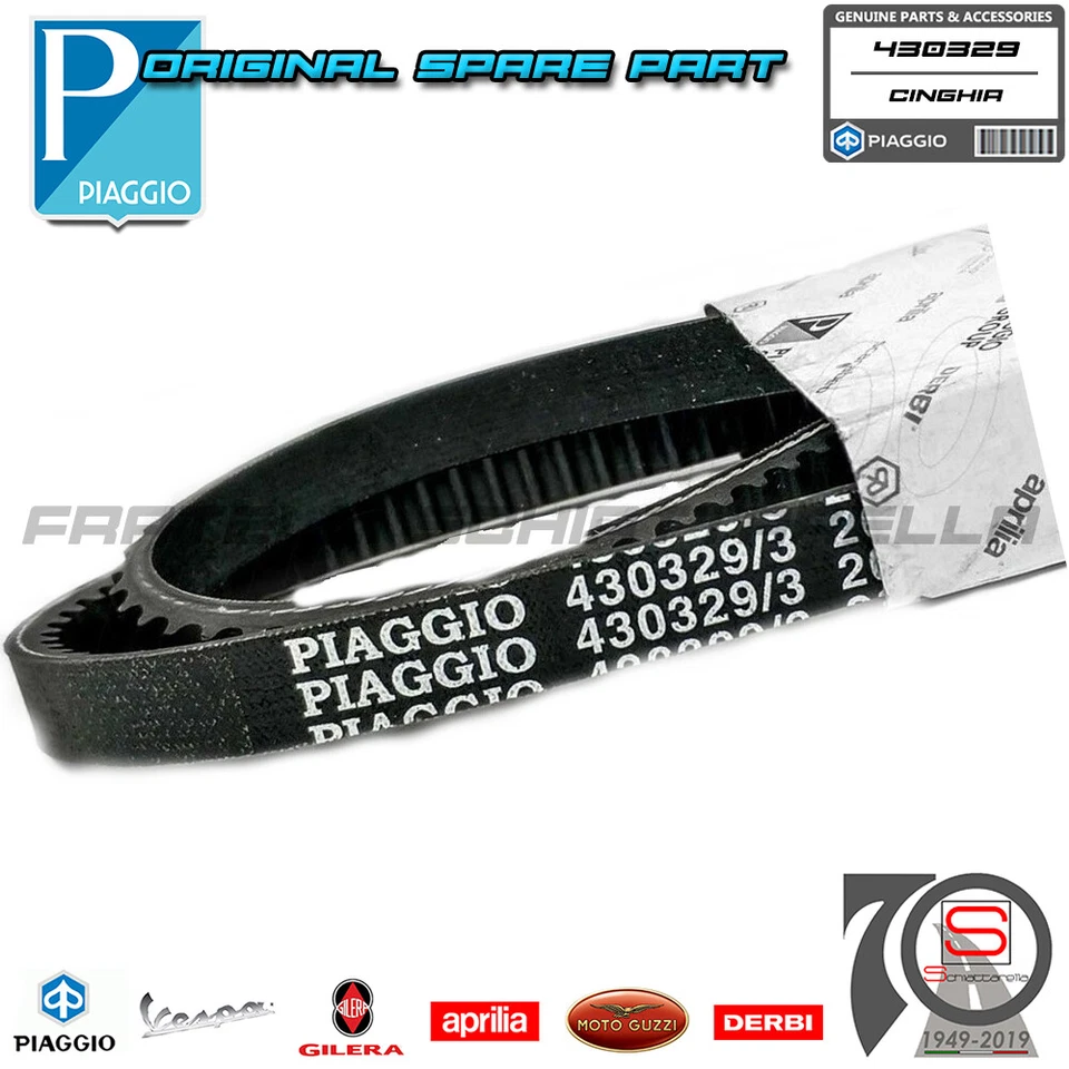 Cinghia Dentata Trasmissione Originale Piaggio Si Boss Con Variatore 430329 - Immagine 1 di 1