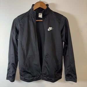 NIKE Track Jacket, Youth L Black Full Zip Long Sleeve Athletic Casual - Kids - Picture 1 of 8