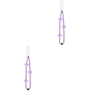 Set of 2 Handy Kette Fräulein Handy-Hängeband Telefon-Schlüsselanhänger - Zdjęcie 1 z 12