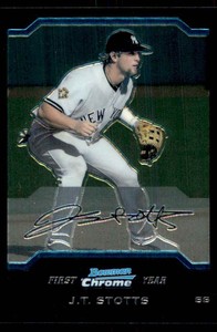 2004 Bowman Chrome J.T. Stotts RC New York Yankees #244