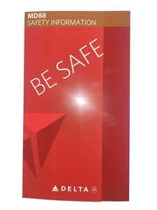 Delta Airlines MD-88 Sicherheitskarte  - Bild 1 von 5