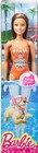 Barbie Water Play Beach Teresa Doll Dgt79 Orange Aztec Print Swimsuit Mattel