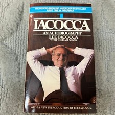 Iacocca Autobiography Paperback Book by Lee Iacocca from Bantam Book 1986