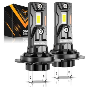 AUXBEAM CANBUS LED High/Low Beam Kit H7 Bulbs Super Bright 120W 6500K Plug&Play - Picture 1 of 12