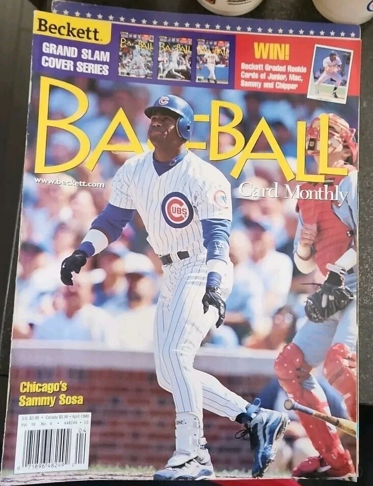 April 1999 Baseball Monthly #169 Sammy Sosa Chicago Cubs Ex - Image 1 of 1