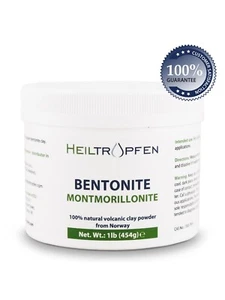 454g - 100% Pure Bentonite Volcanic Clay powder - Made in Germany - Free Postage - Picture 1 of 4