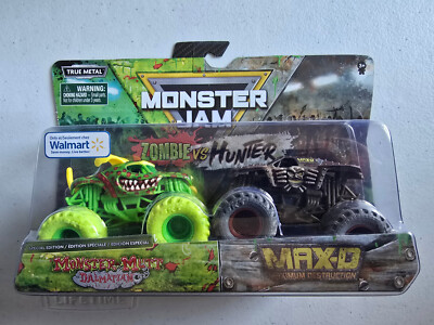HOT WHEELS MONSTER JAM ZOMBIE VS HUNTER  MONS...