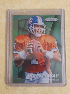 2014 Panini Prizm Green Prizms John Elway #41 HOF Parallel Broncos