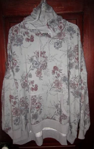 Torrid Plus Sz 6 6X Sweatshirt Top Shirt Hood Floral Print Kangaroo Pocket Tunic - Bild 1 von 3
