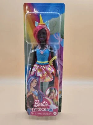 Barbie Mattel Dreamtopia 2021 afroamericano/unicornio negro 12" muñeca/figura nueva Foto 1 de 4