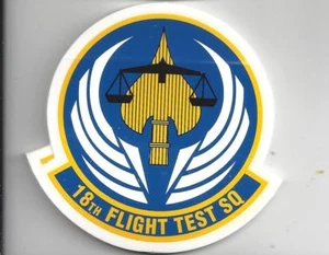 USAF STICKER DECAL ZAP 18TH FLIGHT TEST SQ FLTS 3"                   J - Picture 1 of 1