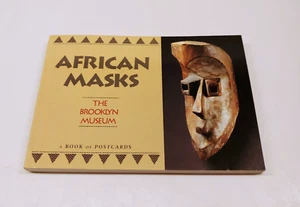 AFRICAN MASKS - 1997 The BROOKLYN MUSEUM OF ART [POSTCARD BOOK] Pomegranate Book - Picture 1 of 12