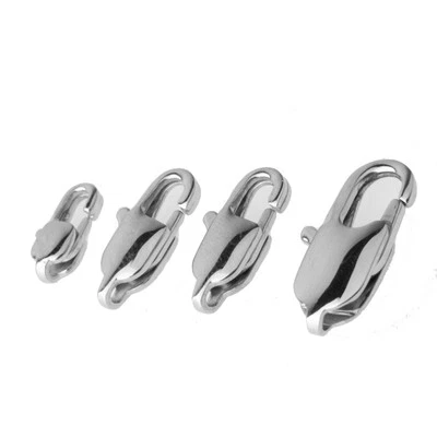 Strong Findings 100% Stainless Steel Silver Lobster Clasps Fit Bracelet Chain - Image 1 of 4
