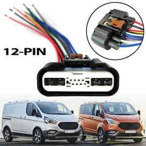 For Ford Transit Custom 18- Wiper Motor Connector Plug Wiring 12-Pin Replacement - Picture 1 of 9