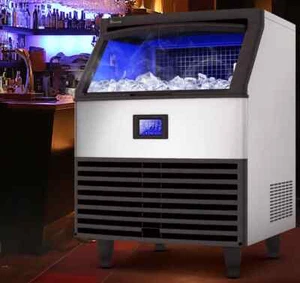 Oaurkea 320lbs/24h Commercial Freestanding Ice Maker Machine w/100LB Storage Bin - Picture 1 of 3