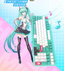 ASUS TX Wired Gaming TX98 Mechanical Keyboard Hatsune Miku collaboration - Picture 1 of 9