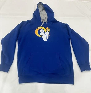 Los Angeles Rams Logo NFL Team Apparel Antigua Hooded Sweatshirt, Sz L - Picture 1 of 6