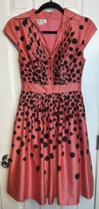 Kay Unger Polka Dot Cocktail Party Dress Size 2 - Picture 1 of 13
