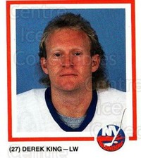1990-91 New York Islanders Team Issue #13 Derek King