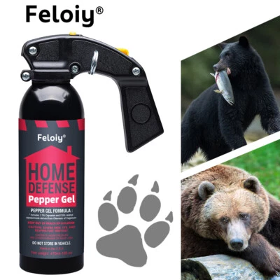 Feloiy Home Self Defense 16oz 35Ft, Bear Repellent Spray