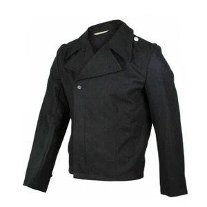 WWII German Army Elite Panzer Black Wool Retro Jacket Uniform Size XL - Picture 1 of 4