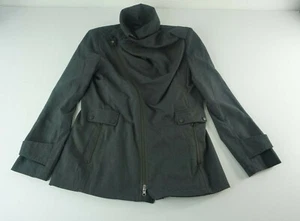 DOUBLJU J. Tomson Moto Jacket Men XL Dark Gray Hooded Full Zip Front - Picture 1 of 8