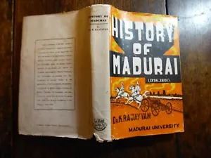 1974 1ST EDITION HISTORY OF MADURAI INDIA IN TAMIL NADU BY DR RAJAYYAN - Imagen 1 de 5