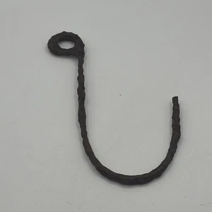 Vintage Haken groß 8" Gusseisen Antik Werkzeug Töpfe Pfannen Decke Herd - Bild 1 von 8