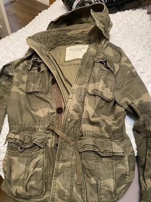 Mens Abercrombie And Fitch outdoor Camouflage Jacket - Image 1 of 4